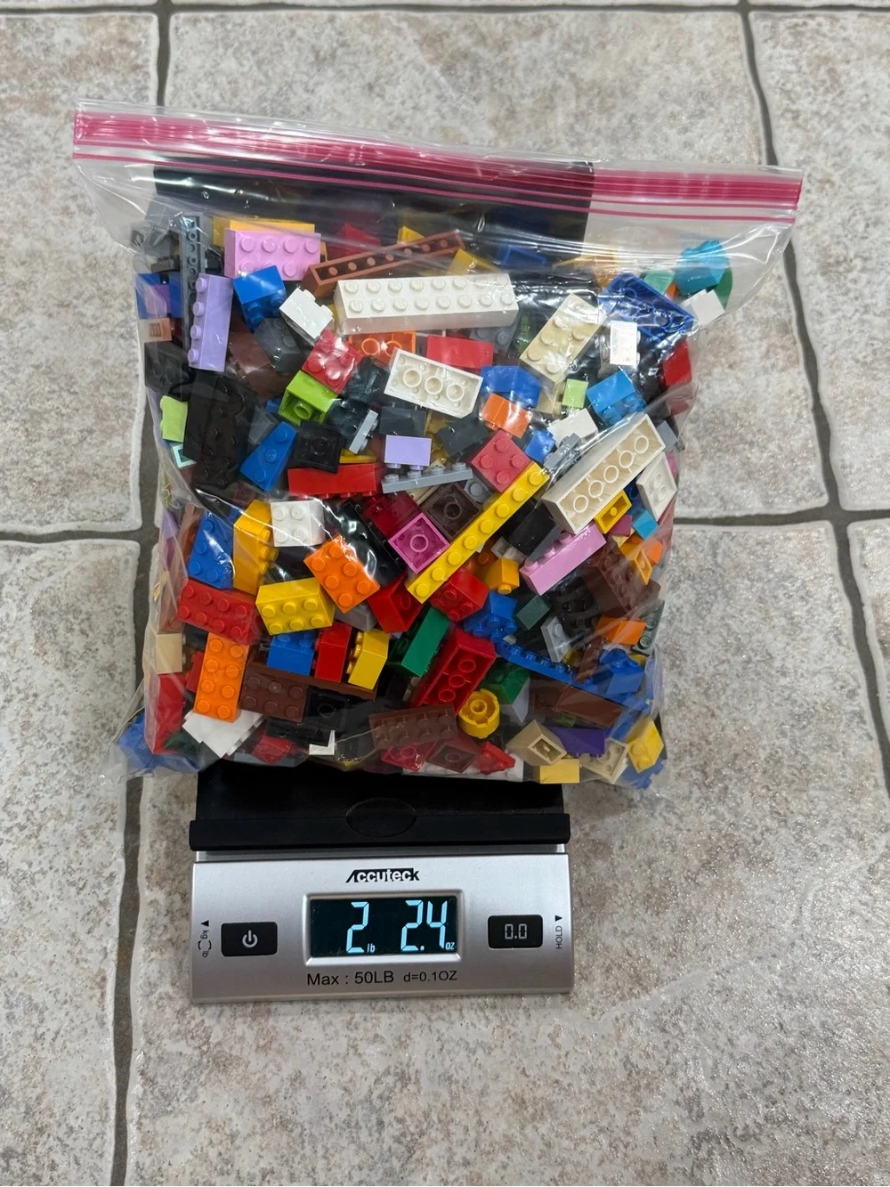 Gallon Bag of assorted Lego’s 2.24 lbs